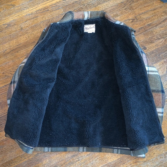 Vintage 80s Woolrich Sherpa Lined Wool Jacket - Picture 2 of 9